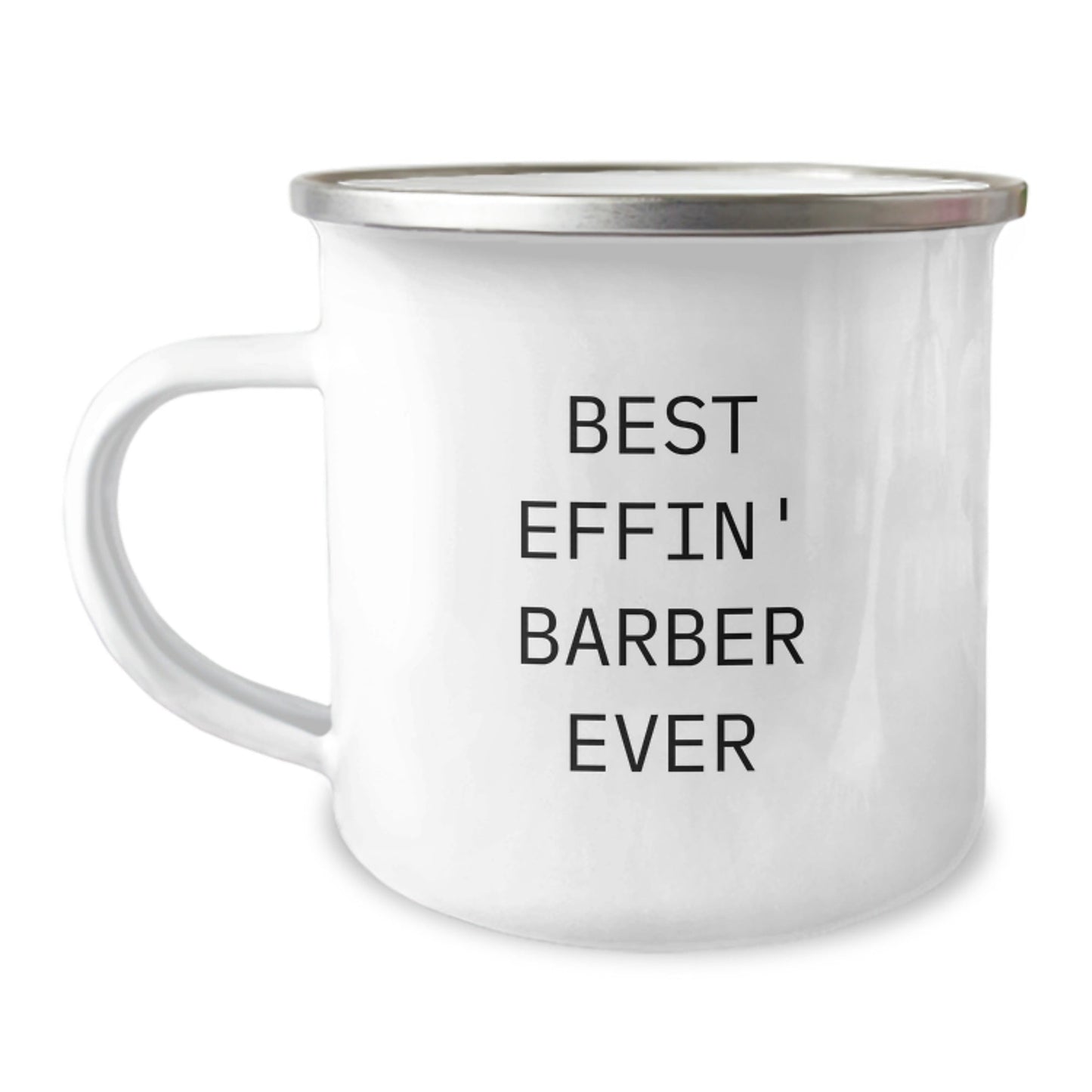 Funny Barber Gifts for Men, Best Effin' Barber Ever Camping Mug, Christmas Unique Presents from Friends to Barber - The Buy Boom