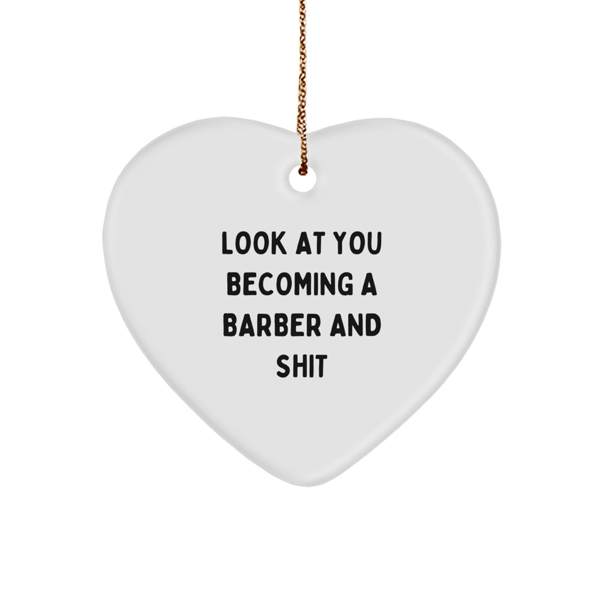 Funny Barber Heart Ornament Gifts from Friends for Men on Christmas Unique Presents - The Buy Boom