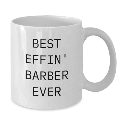 Funny Barber White Coffee Mugs Gifts from Men Friends Coworkers for Christmas Unique Presents for Barber Men - The Buy Boom