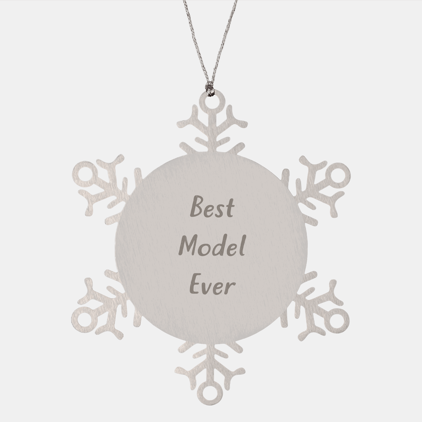 Funny Best Model Ever Snowflake Ornament Gifts from Friends for Model Enthusiasts on Christmas - The Buy Boom