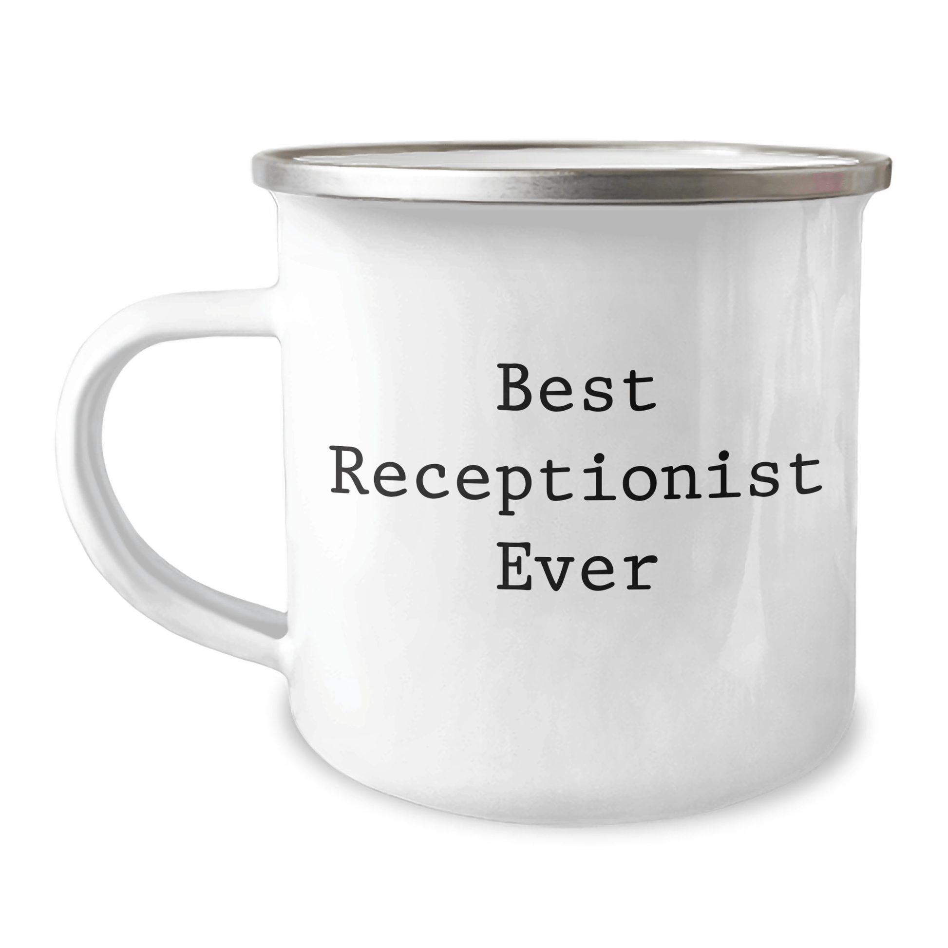 Funny Best Receptionist Ever Gifts from Men to Receptionist Friends on Father's Day Unique Camping Mugs - The Buy Boom