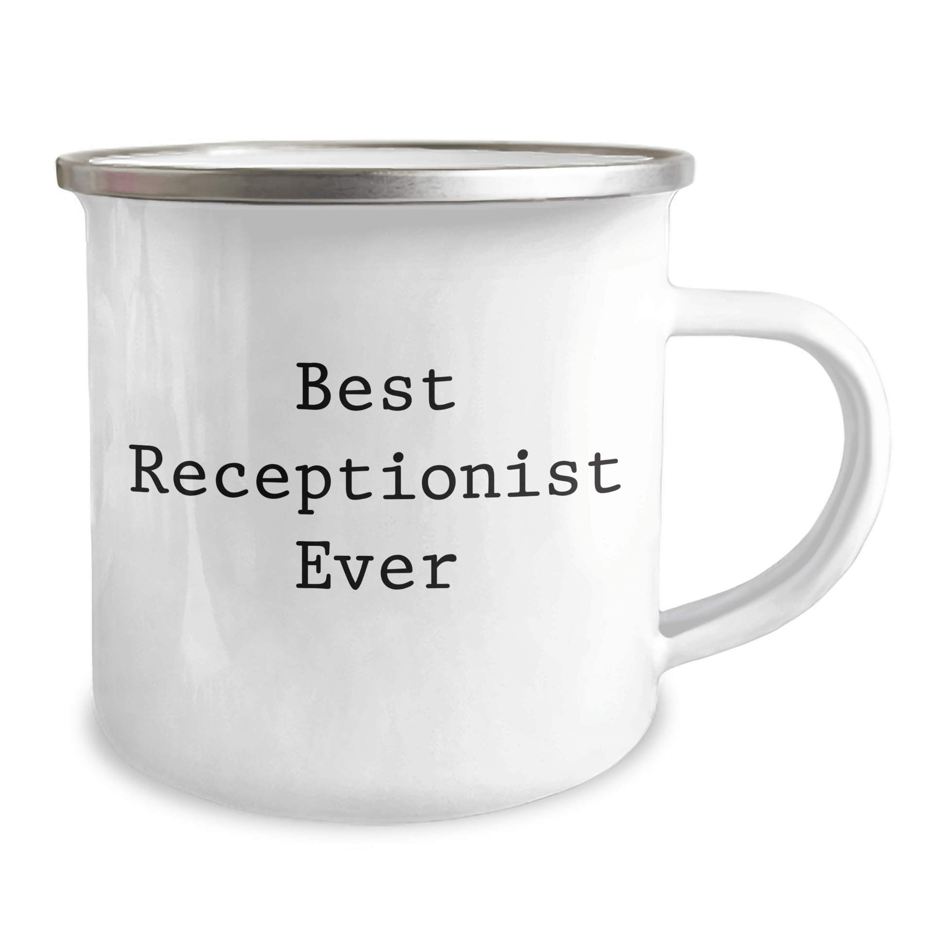 Funny Best Receptionist Ever Gifts from Men to Receptionist Friends on Father's Day Unique Camping Mugs - The Buy Boom