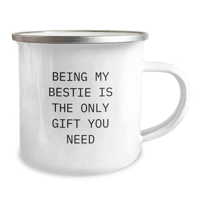 Funny Bestie Gifts for Her, Camping Mug for Bestie Friend, Unique Christmas Unique Gifts from Men, Women, Friends to Bestie - The Buy Boom