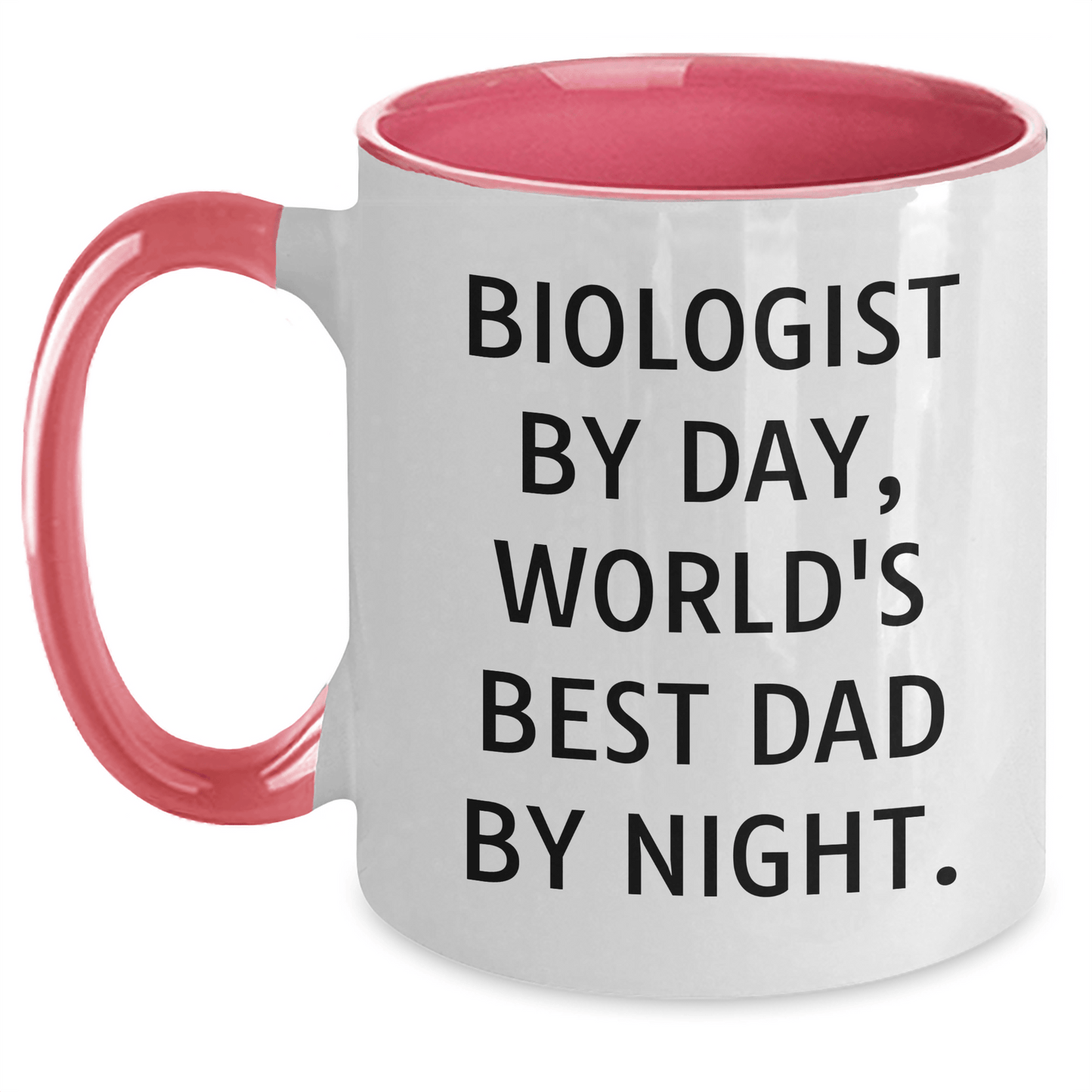 Funny Biologist Gifts by Day, World's Best Dad by Night Two - Tone Coffee Mugs for Father's Day - Gifts from Men to Biologists - The Buy Boom