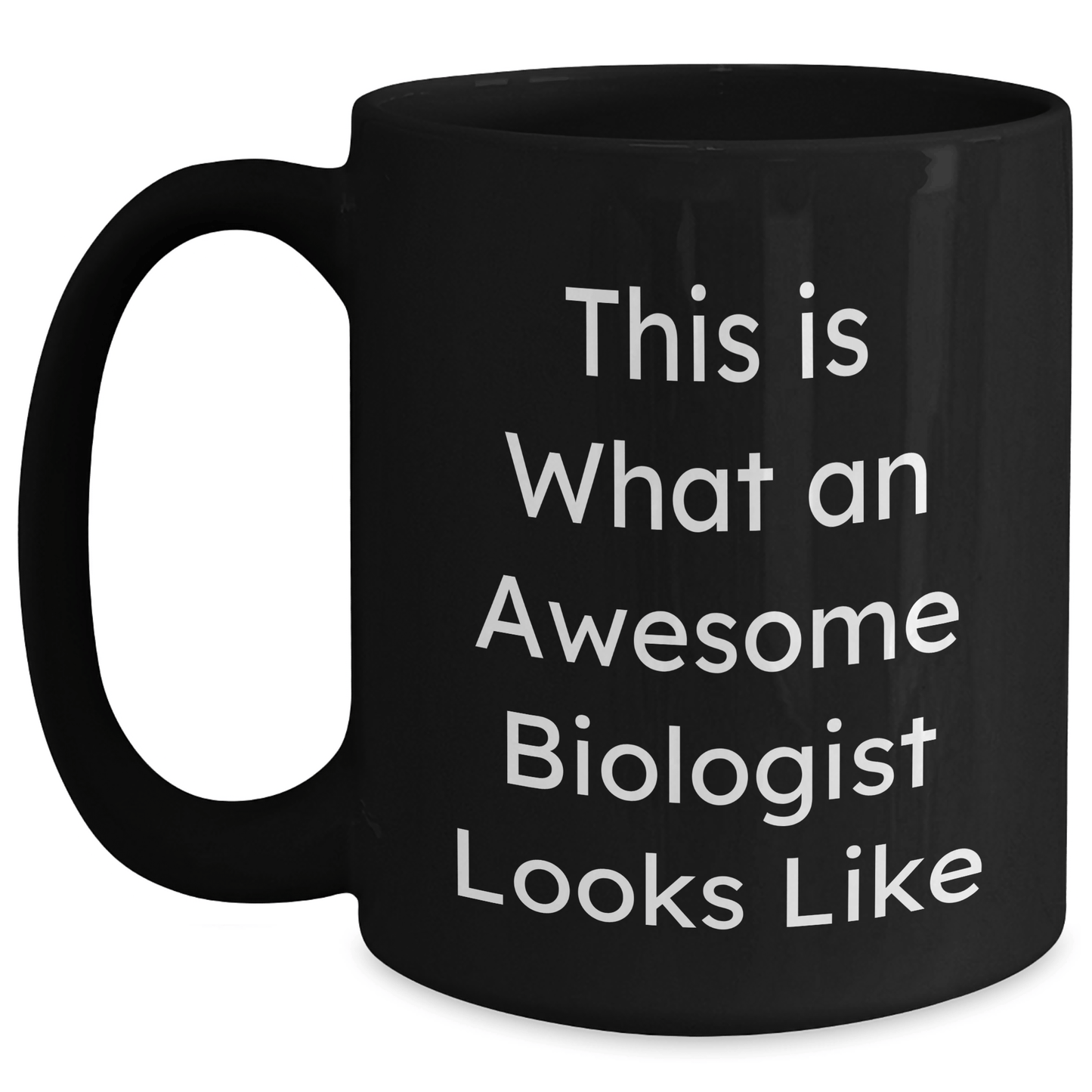 Funny Biologist Gifts for Him - 'This Is What An Awesome Biologist Looks Like' Black Coffee Mug, Perfect for Father's Day from Men to Family - The Buy Boom