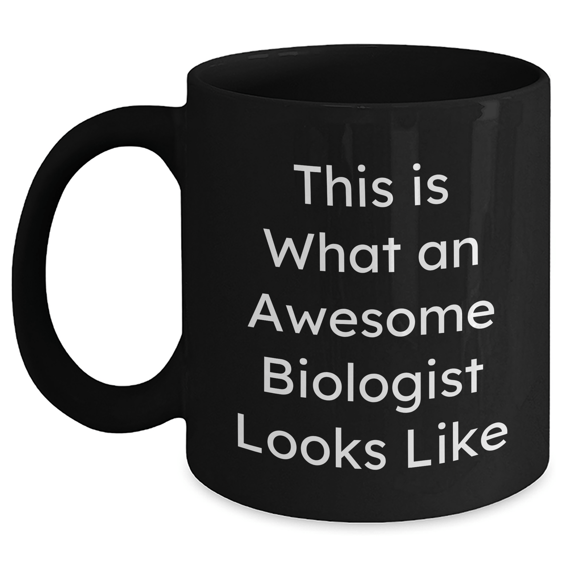 Funny Biologist Gifts for Him - 'This Is What An Awesome Biologist Looks Like' Black Coffee Mug, Perfect for Father's Day from Men to Family - The Buy Boom