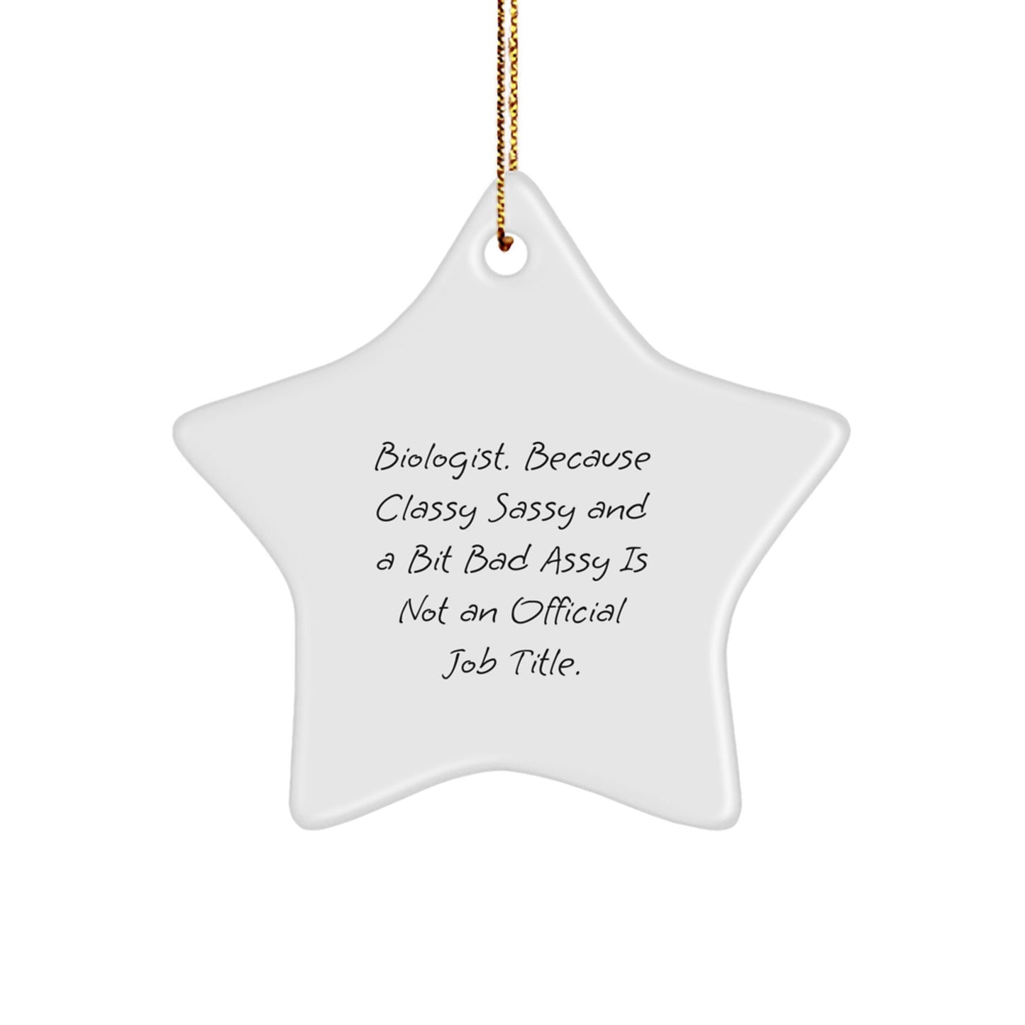 Funny Biologist Gifts, Star Ornament for Christmas Unique Gifts from Friends to Men Biologist, Gift for Biologist - The Buy Boom