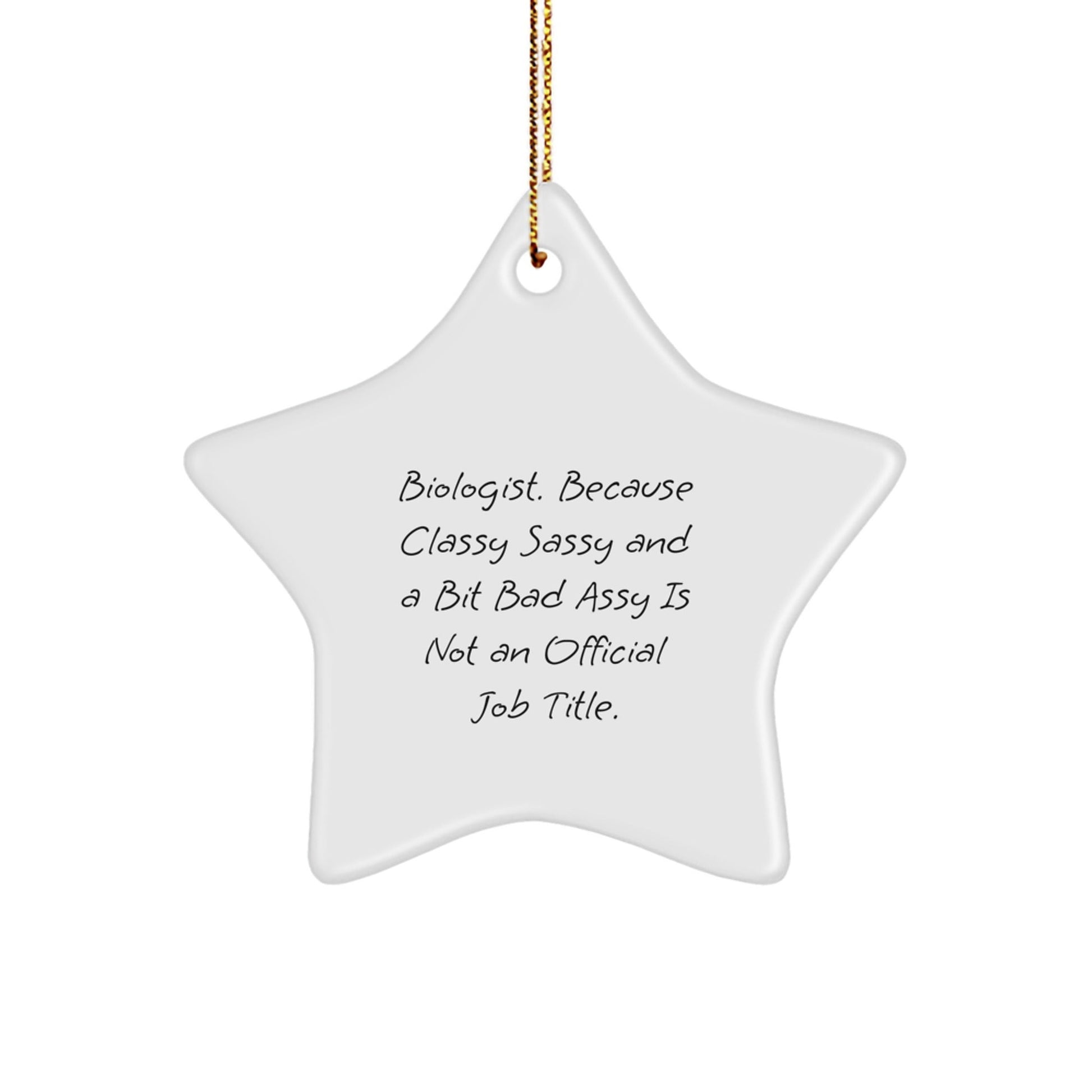 Funny Biologist Gifts, Star Ornament for Christmas Unique Gifts from Friends to Men Biologist, Gift for Biologist - The Buy Boom