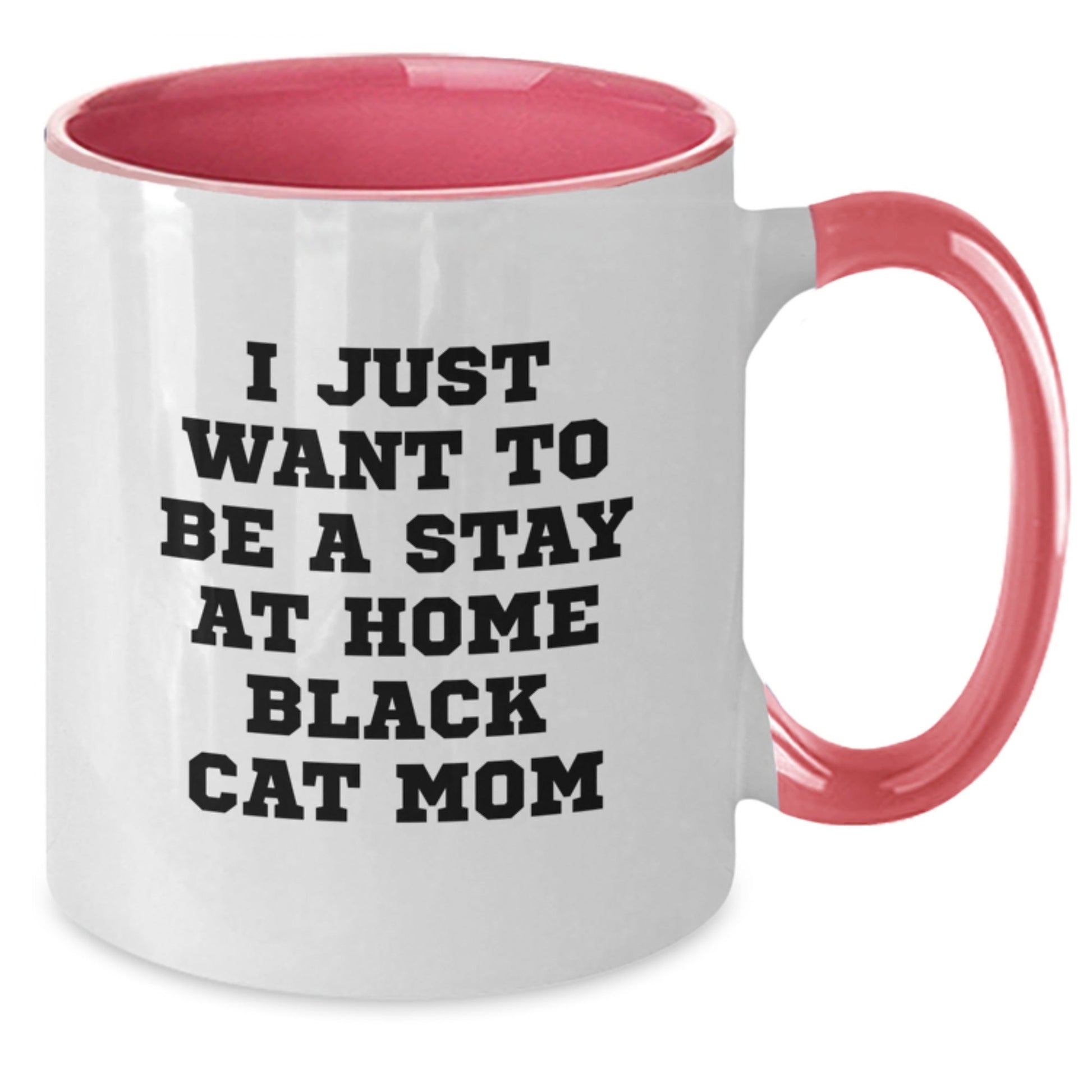 Funny Black Cat Mom Two Tone Coffee Mug Gifts from Friends to Black Cat Enthusiasts Birthday Unique Gifts - The Buy Boom