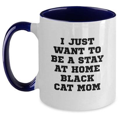 Funny Black Cat Mom Two Tone Coffee Mug Gifts from Friends to Black Cat Enthusiasts Birthday Unique Gifts - The Buy Boom