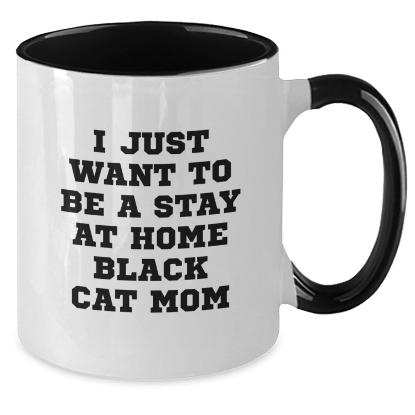 Funny Black Cat Mom Two Tone Coffee Mug Gifts from Friends to Black Cat Enthusiasts Birthday Unique Gifts - The Buy Boom