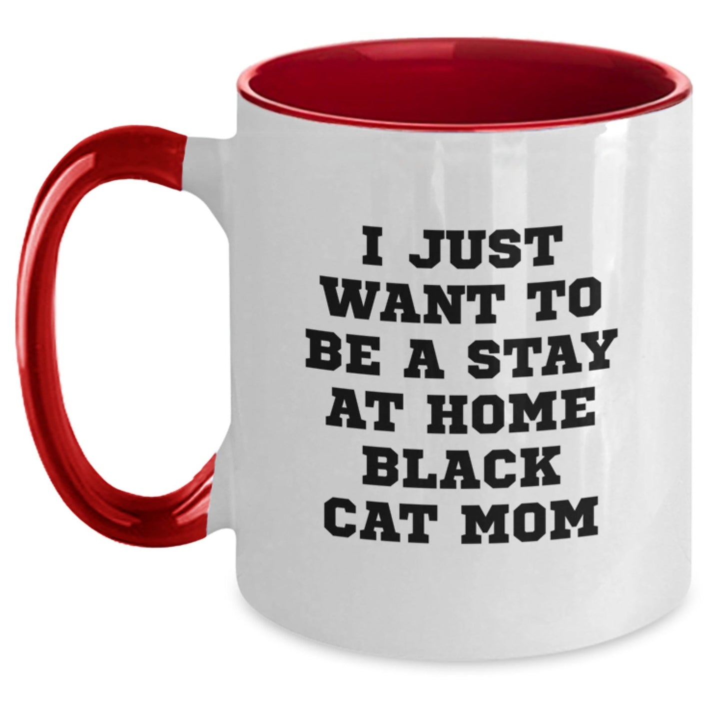 Funny Black Cat Mom Two Tone Coffee Mug Gifts from Friends to Black Cat Enthusiasts Birthday Unique Gifts - The Buy Boom