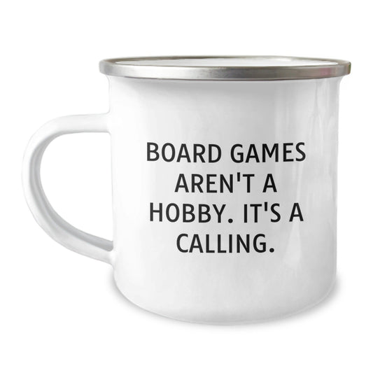 Funny Board Games Gifts for Family and Friends - Camping Mug - Board Games Aren't A Hobby. It's A Calling - Christmas Unique Gifts from Friends - The Buy Boom