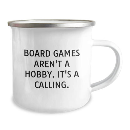 Funny Board Games Gifts for Family and Friends - Camping Mug - Board Games Aren't A Hobby. It's A Calling - Christmas Unique Gifts from Friends - The Buy Boom