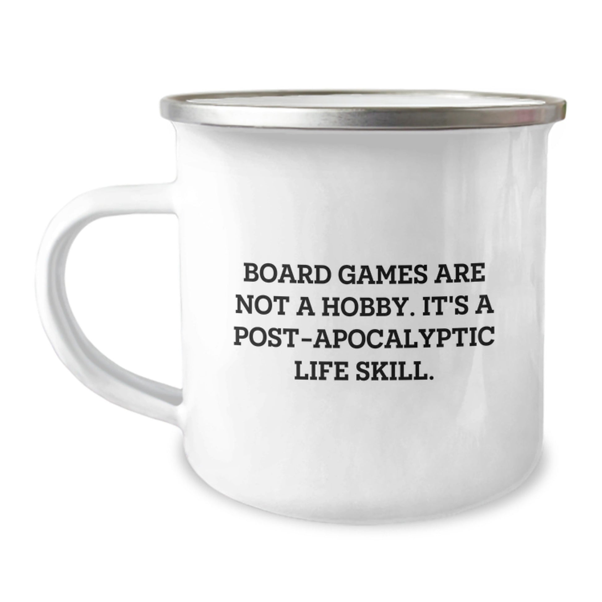 Funny Board Games Gifts from Friends - Camping Mug for Graduation - 'Board Games Are Not A Hobby' - The Buy Boom