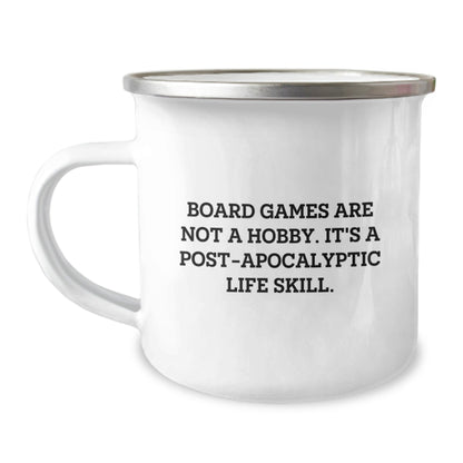 Funny Board Games Gifts from Friends - Camping Mug for Graduation - 'Board Games Are Not A Hobby' - The Buy Boom