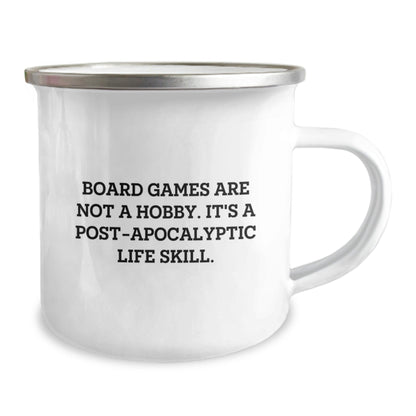 Funny Board Games Gifts from Friends - Camping Mug for Graduation - 'Board Games Are Not A Hobby' - The Buy Boom