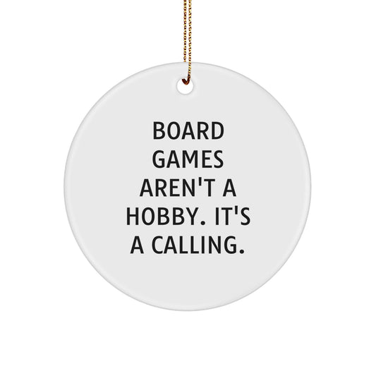 Funny Board Games Gifts from Friends, Circle Ornament for Board Games Enthusiasts, Christmas Unique Gifts - The Buy Boom