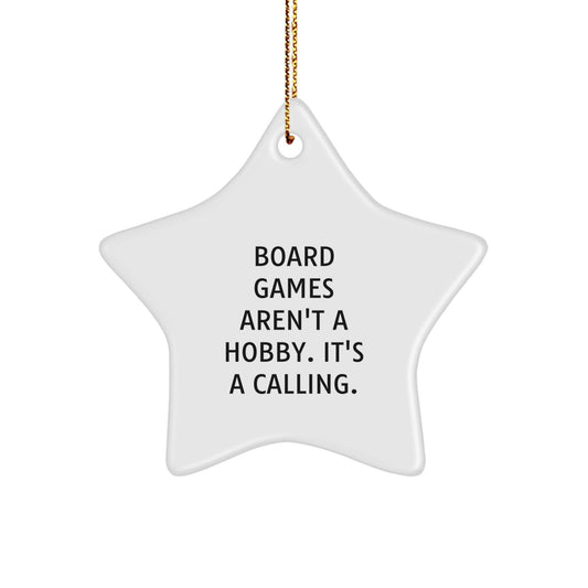 Funny Board Games Gifts from Men to Family Star Ornament with Inspirational Quote Christmas Unique Gifts - The Buy Boom