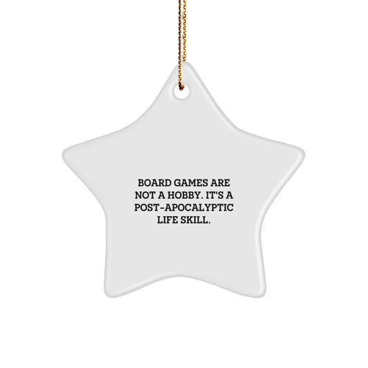 Funny Board Games Gifts from Men to Women, Star Ornament for Board Games Enthusiasts, Christmas Unique Gifts for Family and Friends - The Buy Boom