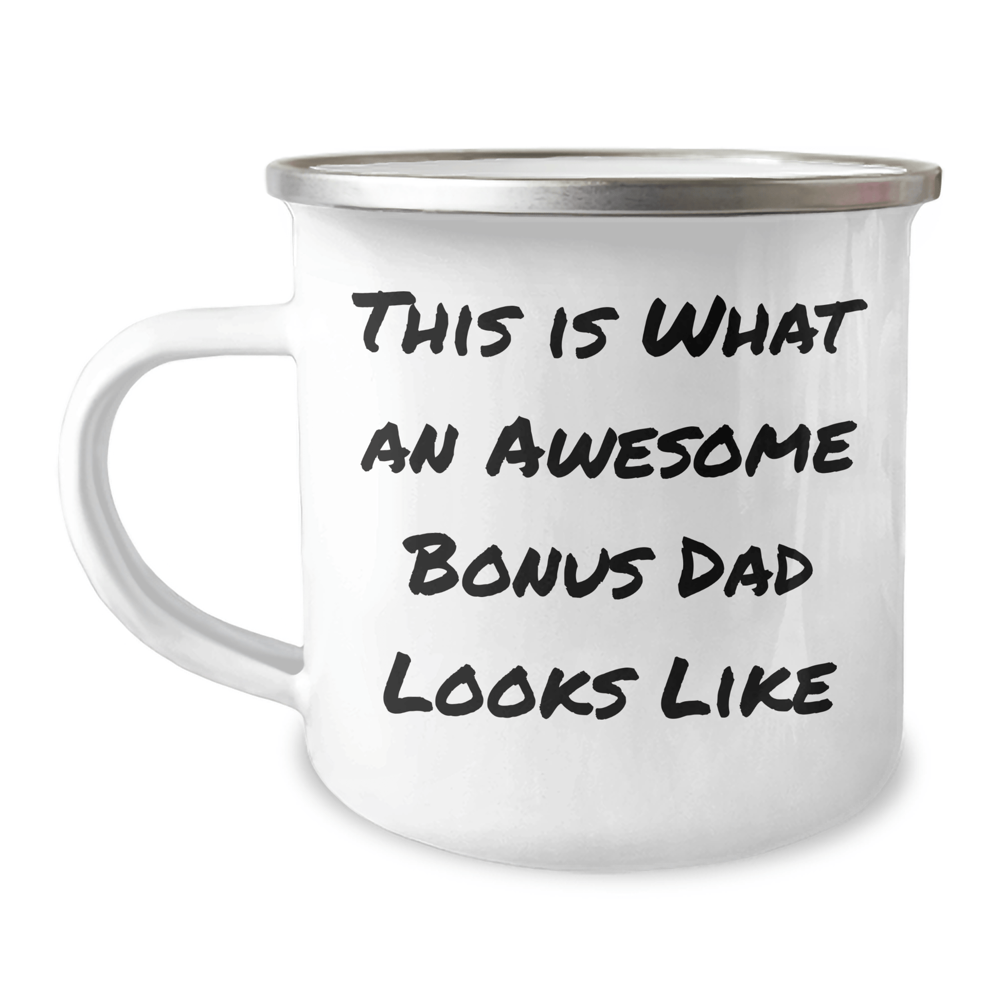 Funny Bonus Dad Gifts from Men, Unique Camping Mug for Father's Day, 'This Is What An Awesome Bonus Dad Looks Like' - The Buy Boom