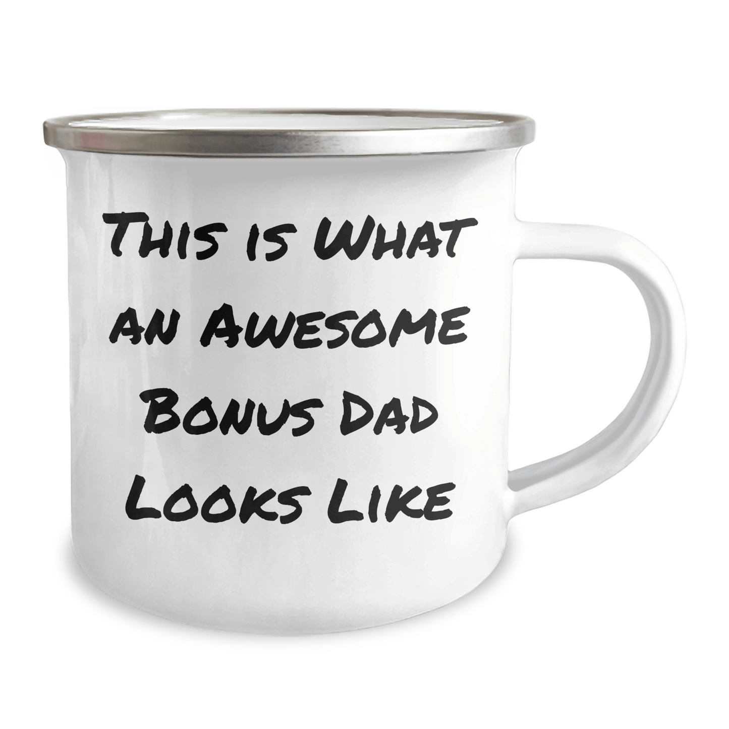 Funny Bonus Dad Gifts from Men, Unique Camping Mug for Father's Day, 'This Is What An Awesome Bonus Dad Looks Like' - The Buy Boom