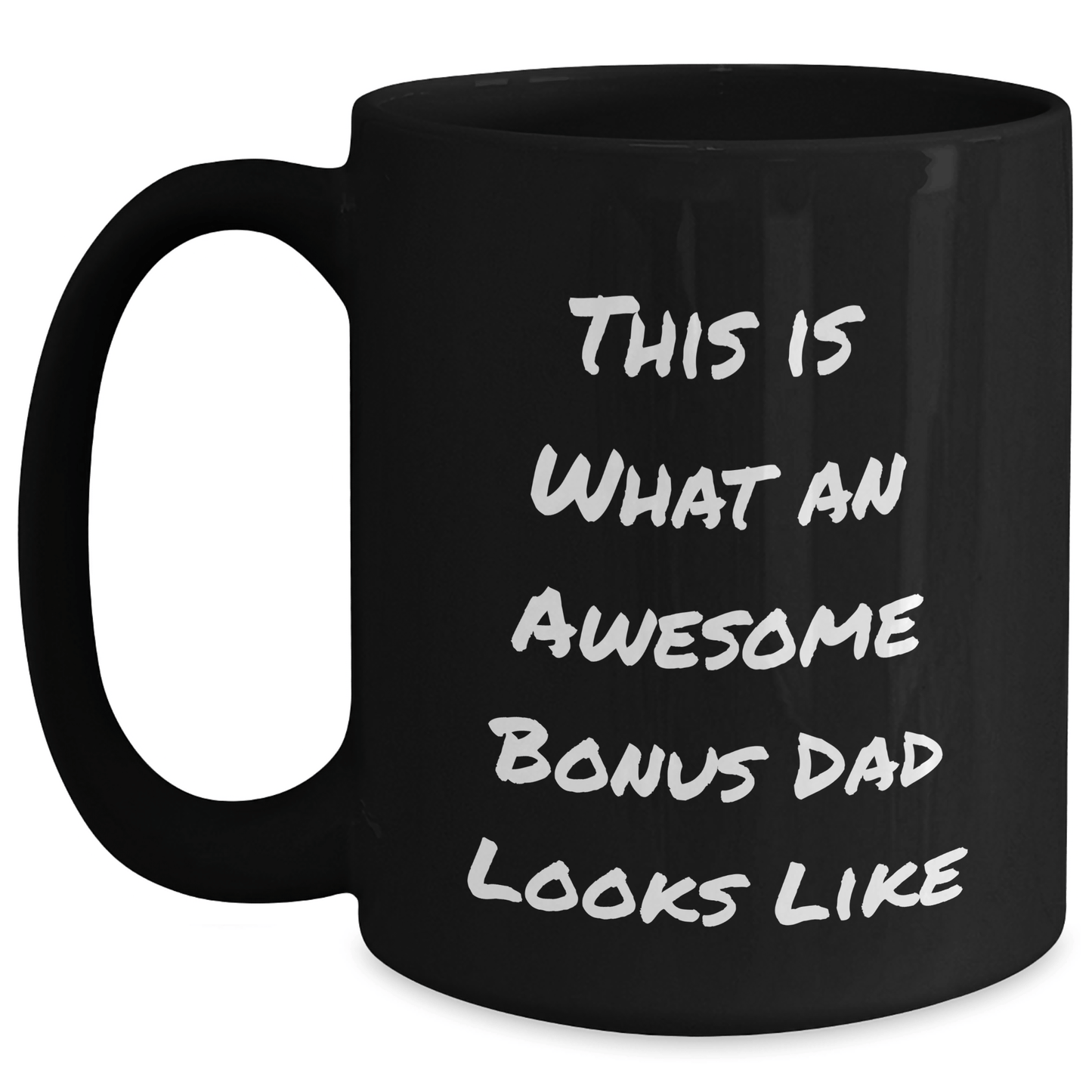 Funny Bonus Dad Gifts, This Is What An Awesome Bonus Dad Looks Like, Black Coffee Mug with Quote, Father's Day Unique Gifts from Mom, Gifts for Bonus Dad - The Buy Boom