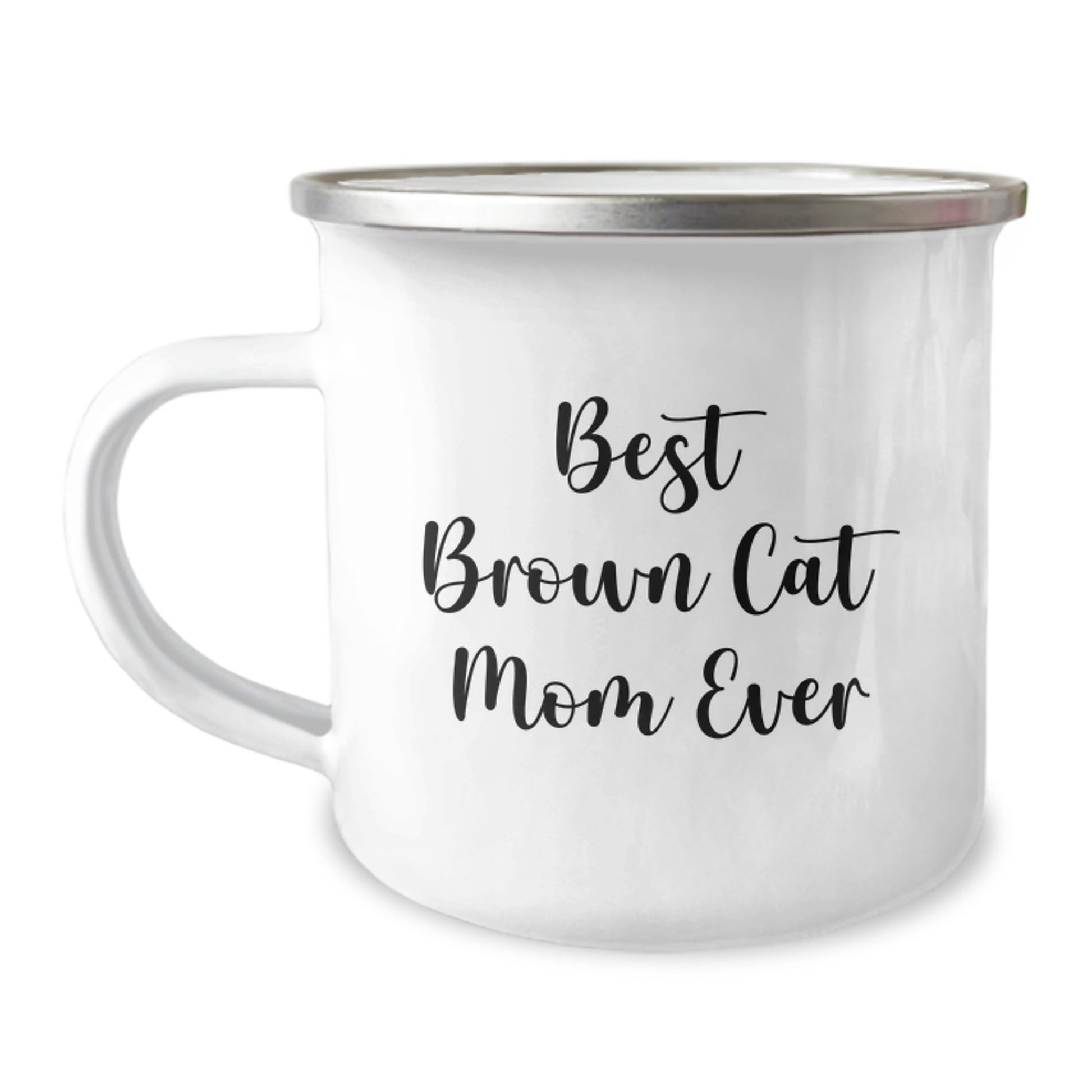 Funny Brown Cat Mom Gifts from Family to Graduating Brown Cat Lover - 'Best Brown Cat Mom Ever' Camping Mug - The Buy Boom