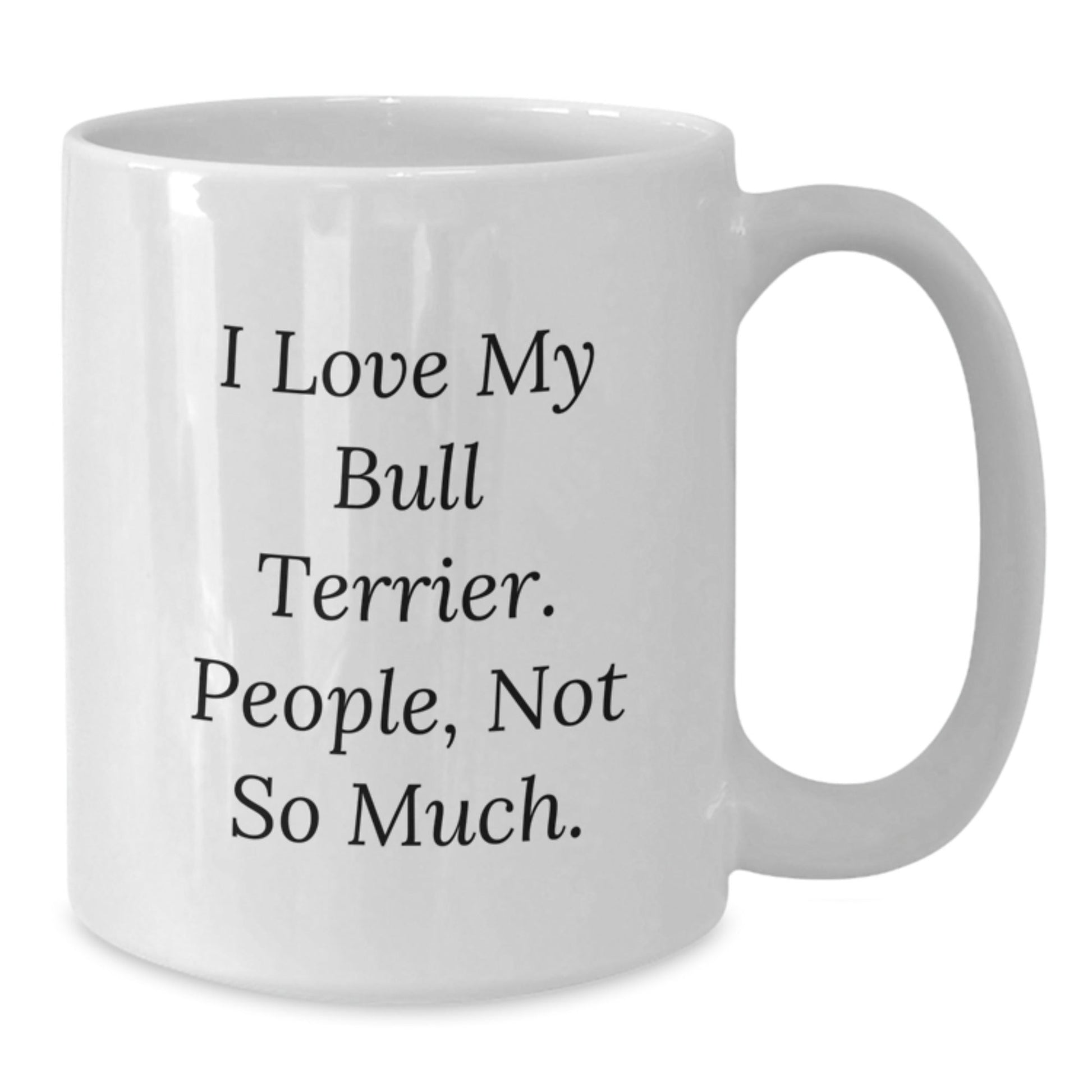 Funny Bull Terrier Dog Lovers White Coffee Mug Gifts from Friends Family for Birthday - The Buy Boom