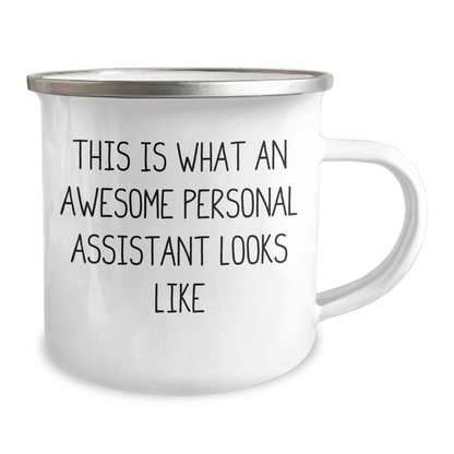 Funny Camping Mug for Personal Assistants from Friends on Father's Day, Gifts for Men - 'This Is What An Awesome Personal Assistant Looks Like' - The Buy Boom