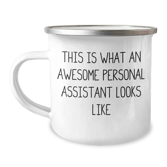 Funny Camping Mug for Personal Assistants from Friends on Father's Day, Gifts for Men - 'This Is What An Awesome Personal Assistant Looks Like' - The Buy Boom