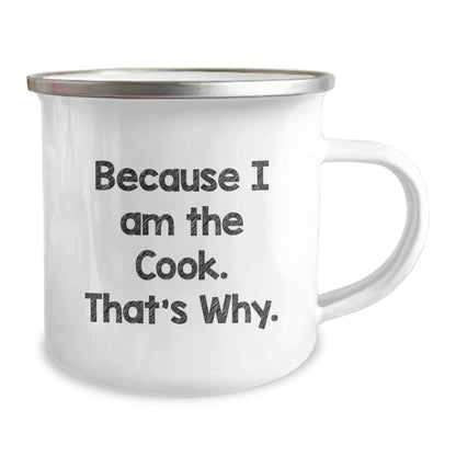 Funny Camping Mugs for Cooks, Because I Am The Cook Gifts from Friends to Family - The Buy Boom