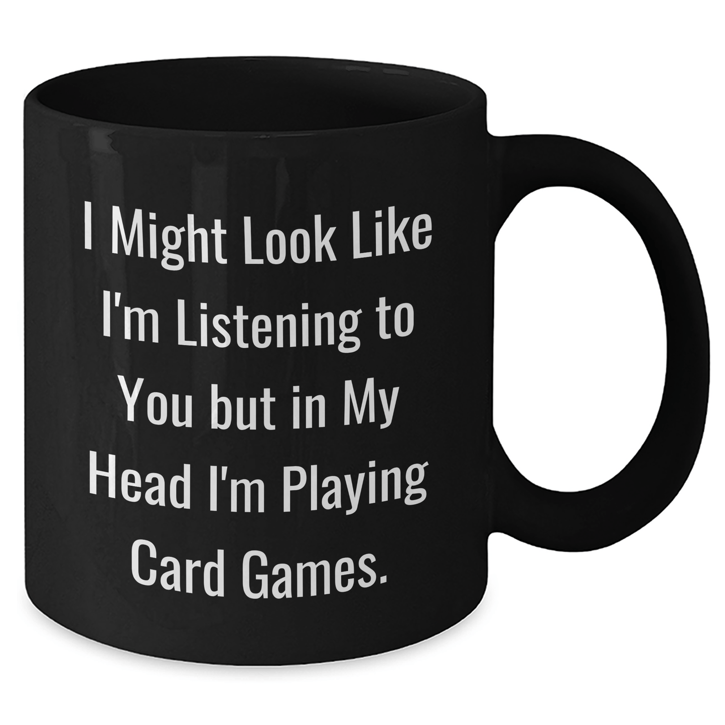 Funny Card Games Enthusiasts Gifts from Men to Friends, Card Games Lover Unique Black Coffee Mug for Graduation - The Buy Boom