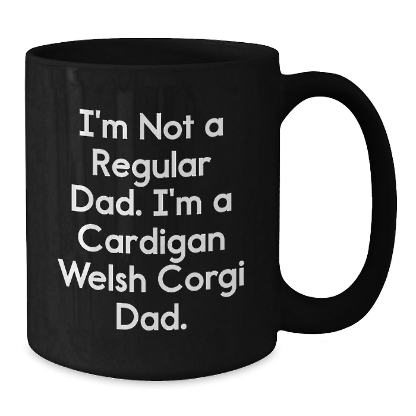 Funny Cardigan Welsh Corgi Dog Gifts for Men, Women, Friends, and Family - Black Coffee Mug for Cardigan Welsh Corgi Dad, Christmas Unique Gifts from - The Buy Boom