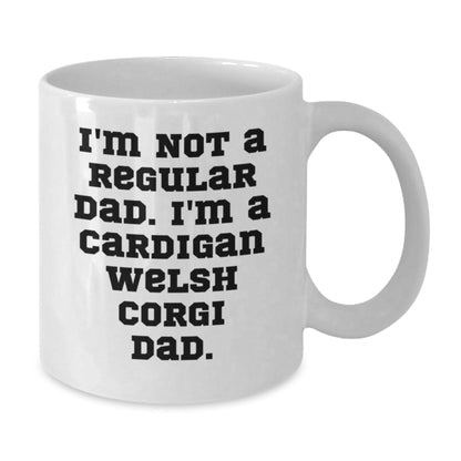 Funny Cardigan Welsh Corgi Dog Gifts, White Coffee Mug for Dad, Christmas Unique Present from Family - The Buy Boom