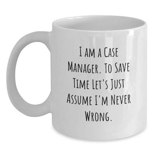 Funny Case Manager Christmas Unique Gifts for Women, White Coffee Mugs, Gifts from Friends, Unique Office Mugs - The Buy Boom