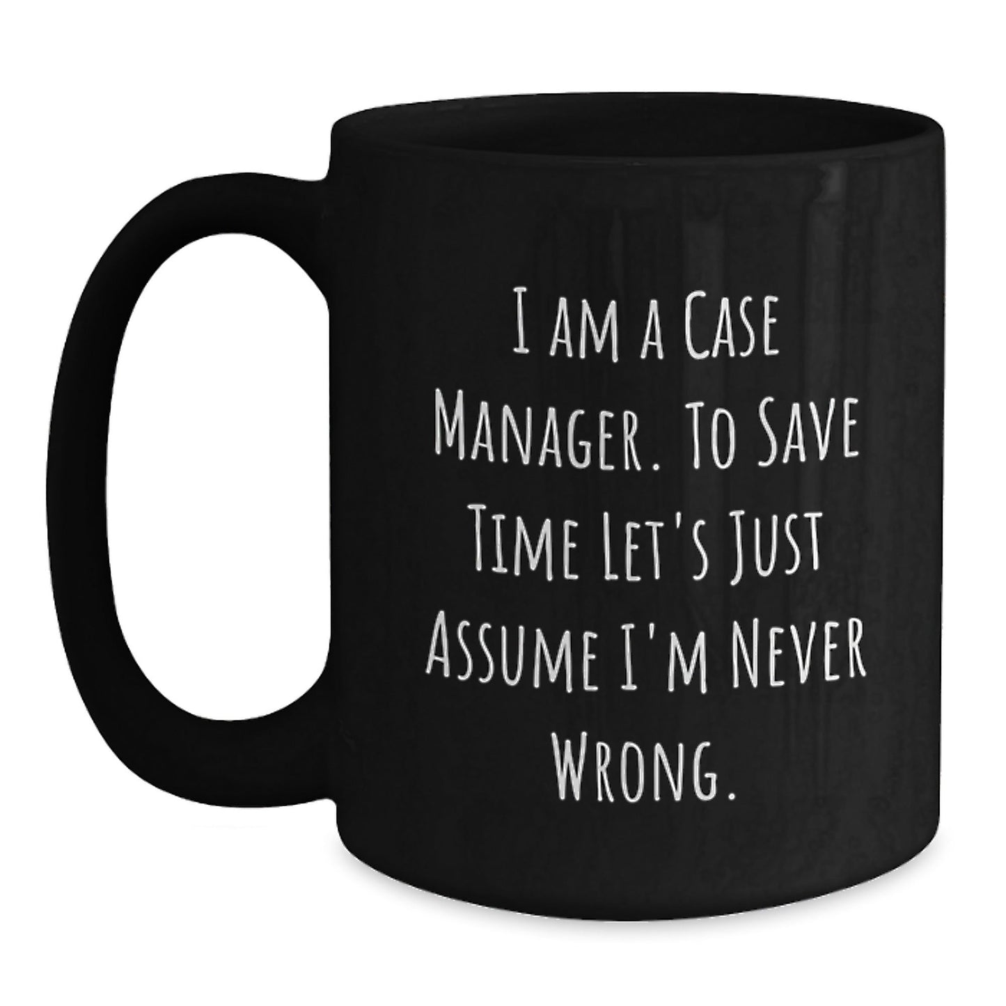 Funny Case Manager Gifts for Men, Black Coffee Mug from Friends, Unique Christmas Unique Gifts for Case Managers - The Buy Boom