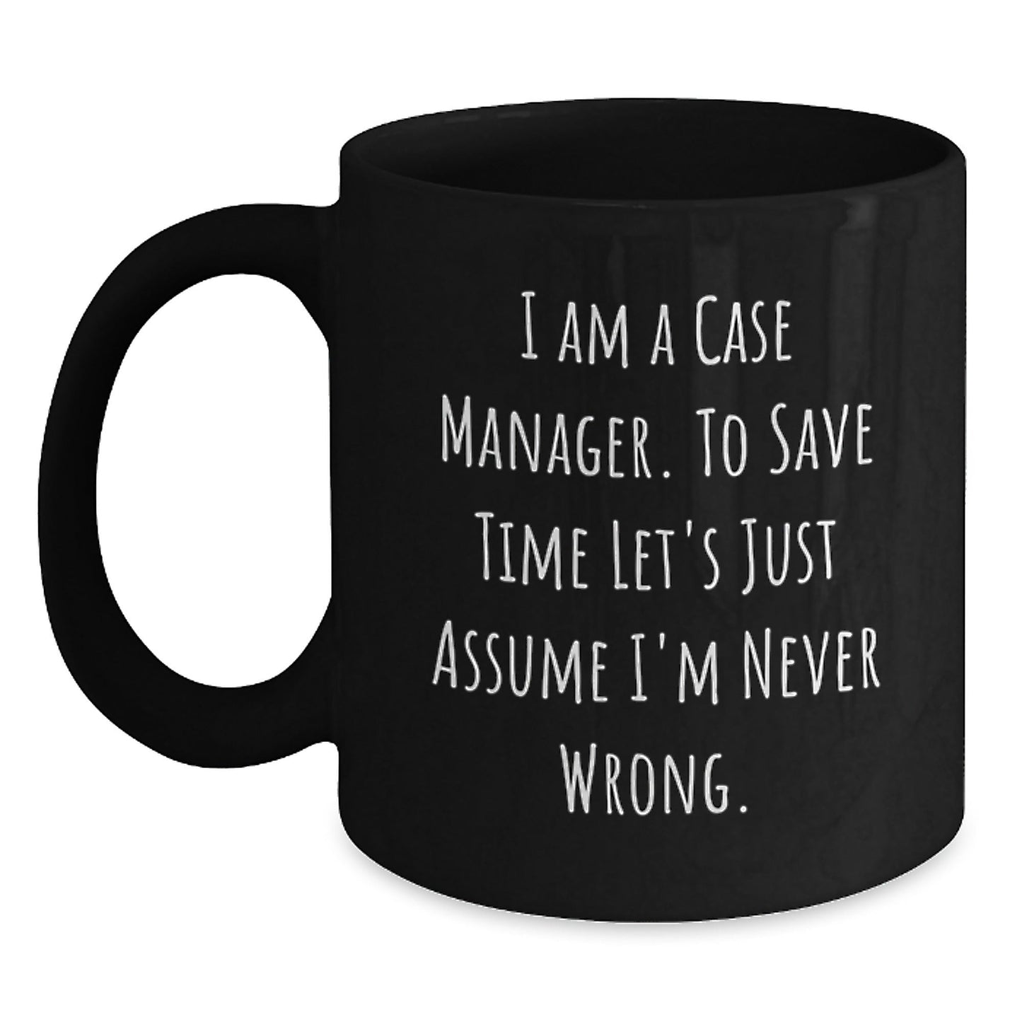 Funny Case Manager Gifts for Men, Black Coffee Mug from Friends, Unique Christmas Unique Gifts for Case Managers - The Buy Boom