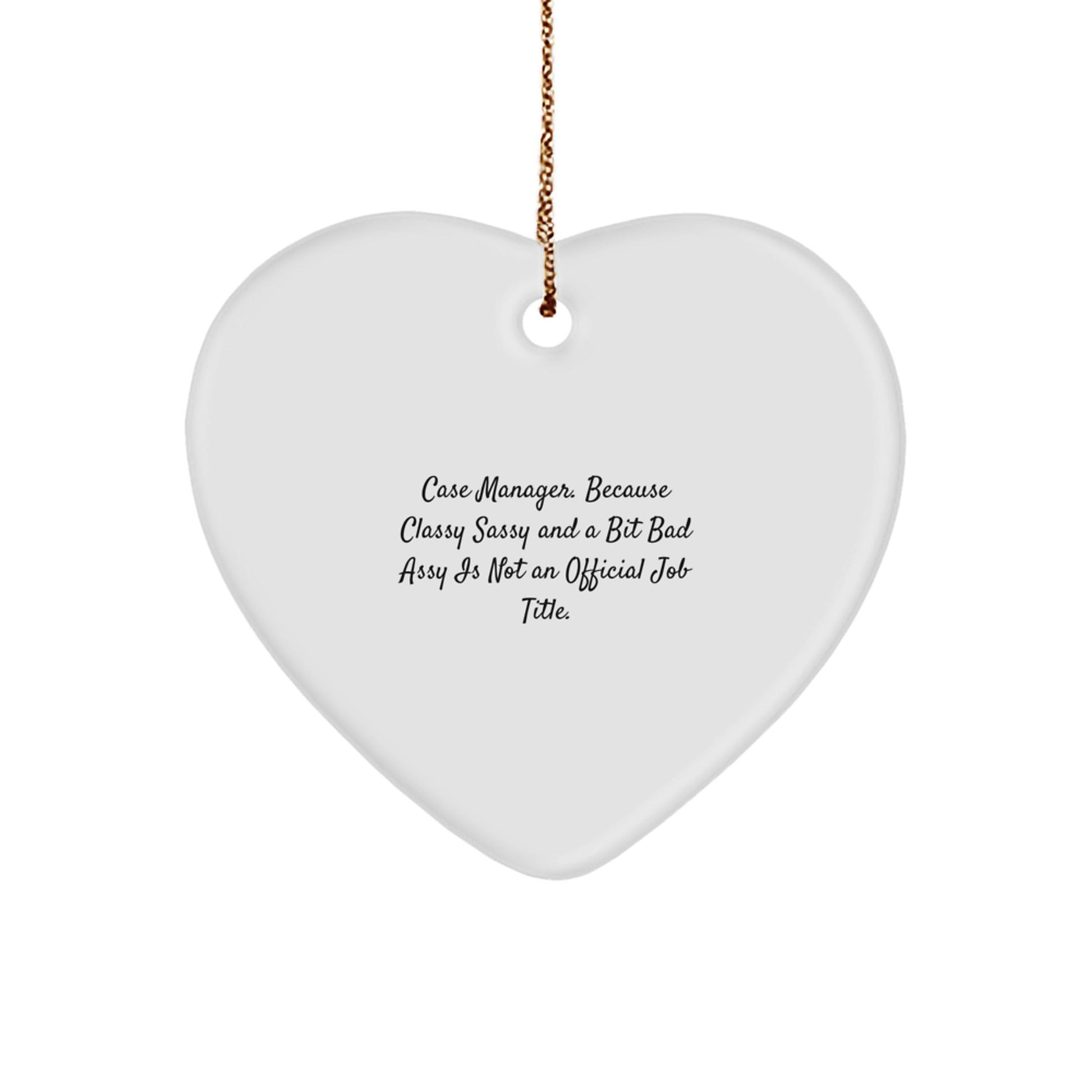 Funny Case Manager Gifts, Heart Ornament for Coworkers, Christmas Unique Gifts from Men, Case Manager Appreciation - The Buy Boom