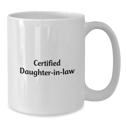 Funny Certified Daughter - in - law Gifts from Family, 'I'm Not Lazy, I'm Just On Daughter - in - law Time' White Coffee Mug for Daughter - in - law Graduation Unique Gifts - The Buy Boom