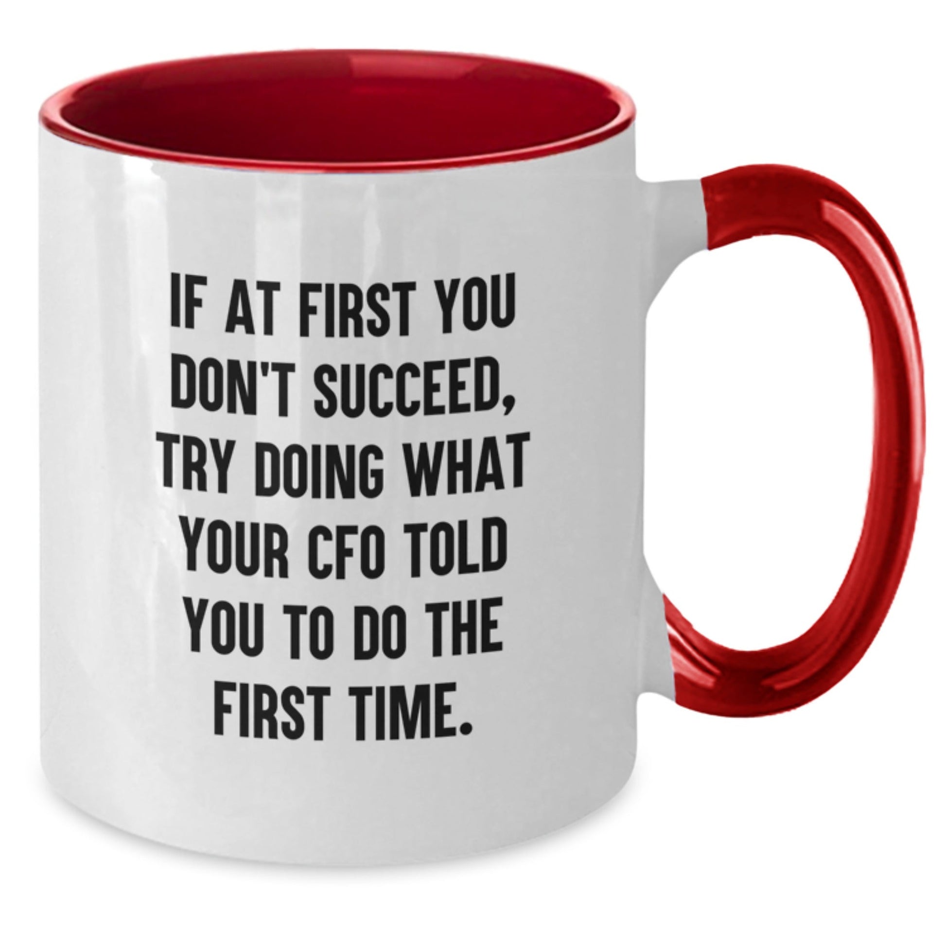 Funny CFO Gifts from Friends, Unique Christmas Unique Gifts for Men, Women, or Family Members - Two Tone Coffee Mug with Inspirational Quote - The Buy Boom