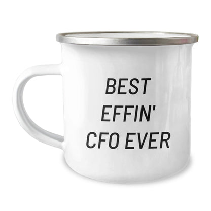 Funny CFO Gifts, Unique Christmas Unique Gifts for CFO Men, Best Effin' Cfo Ever Camping Mug - The Buy Boom
