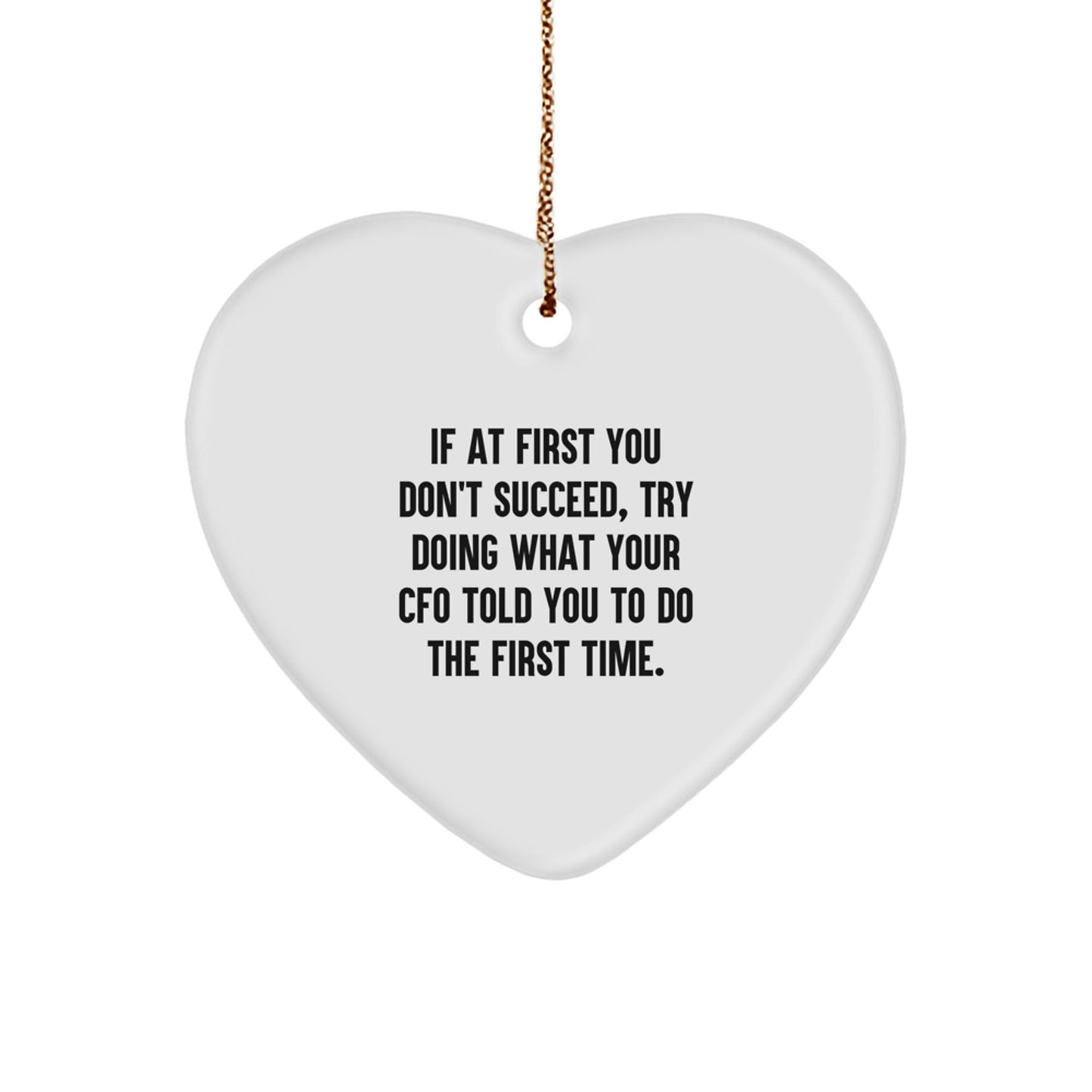 Funny CFO Heart Ornament Gifts from Men to Women, Friends, Coworkers, Family for Christmas Unique Gifts - The Buy Boom