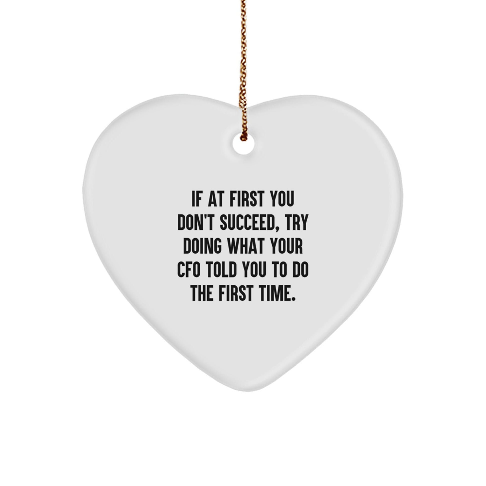 Funny CFO Heart Ornament Gifts from Men to Women, Friends, Coworkers, Family for Christmas Unique Gifts - The Buy Boom