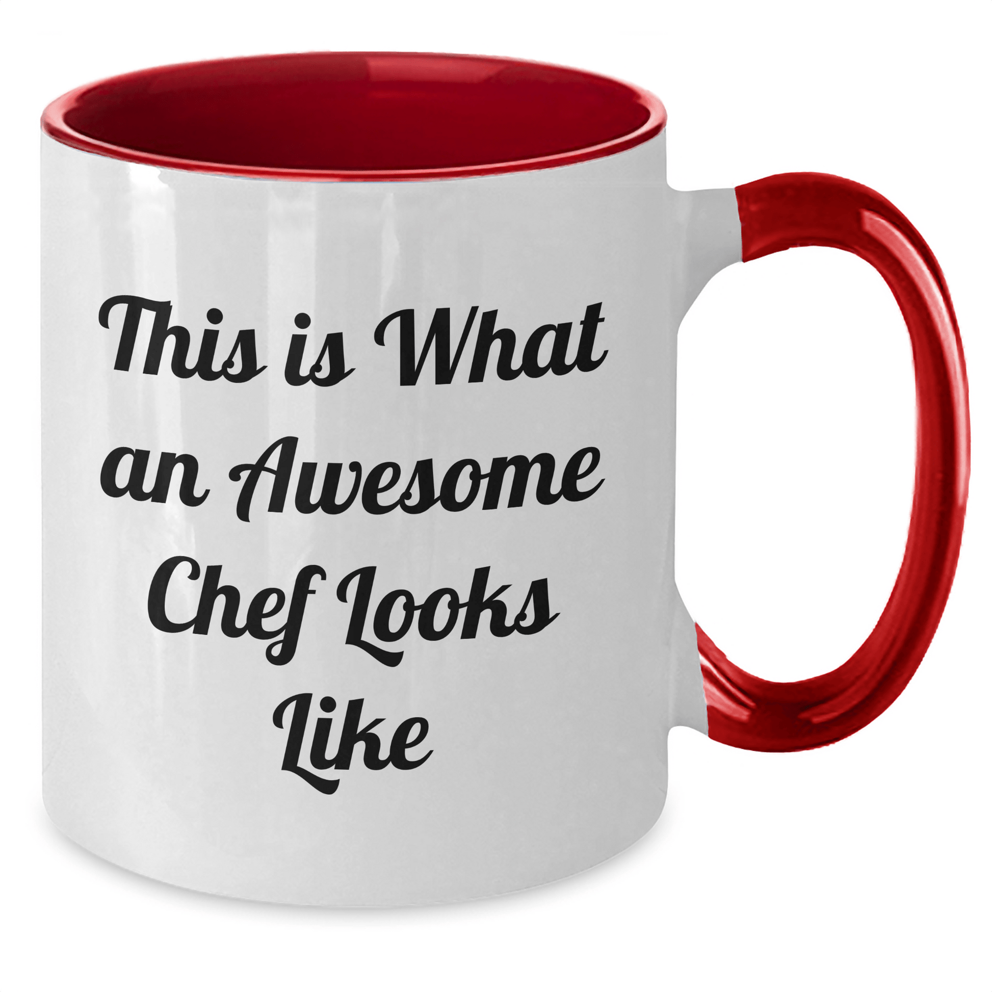 Funny Chef Gifts for Men, Two Tone Coffee Mug - 'This Is What An Awesome Chef Looks Like', Father's Day Unique Gifts from Family - The Buy Boom
