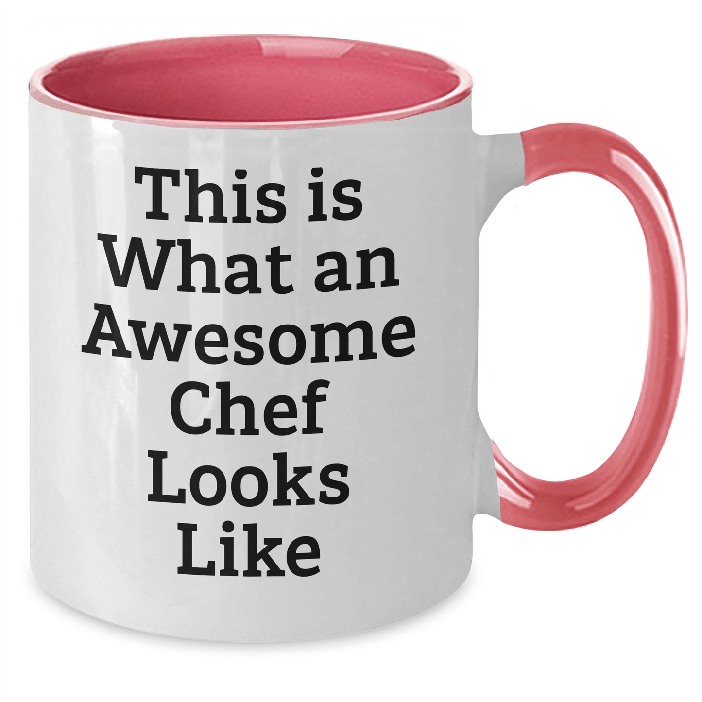 Funny Chef Gifts for Men - Two Tone Coffee Mug with Quote 'This Is What An Awesome Chef Looks Like' Gifts from Friends, Family, or Coworkers for Father's Day - The Buy Boom