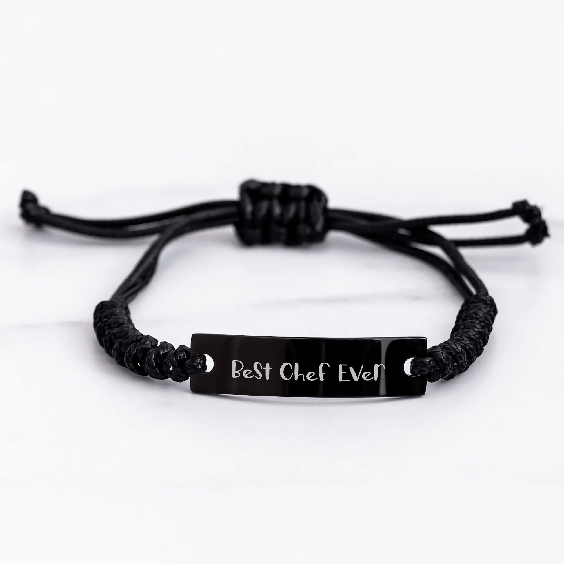 Funny Chef Gifts from Friends for Graduation - Best Chef Ever Rope Adjustable Black Stainless Steel, Interlaced Rope, Rust Resistant - Gift for Chef Women and Men - The Buy Boom