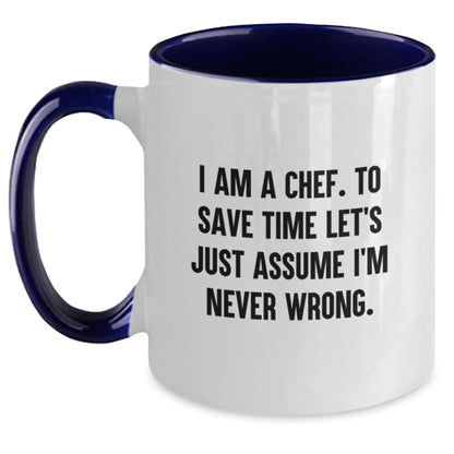 Funny Chef Gifts from Friends - I Am A Chef Two Tone Coffee Mug for Men Women Family Christmas Unique Presents - The Buy Boom