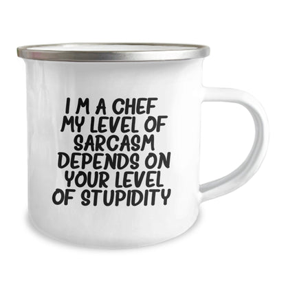 Funny Chef Gifts from Men - Camping Mug for Chef Friends and Family at Christmas Time - The Buy Boom