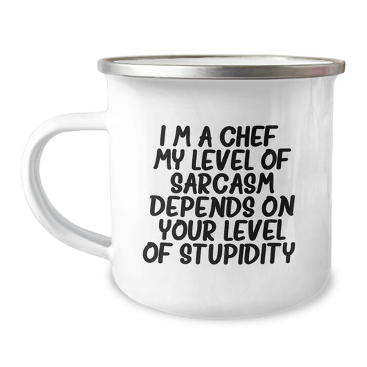 Funny Chef Gifts from Men - Camping Mug for Chef Friends and Family at Christmas Time - The Buy Boom